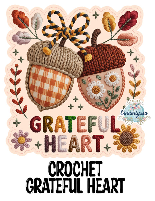 Crochet Grateful Heart Cardstock Silicone Mold, Aroma Bead Molds, Premium Cardstock Images
