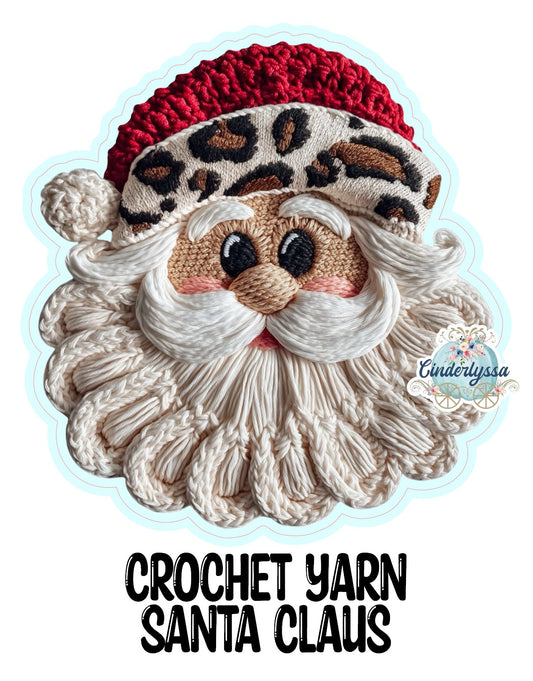 Crochet Yarn Santa Claus Cardstock Silicone Mold, Aroma Bead Molds, Premium Cardstock Images