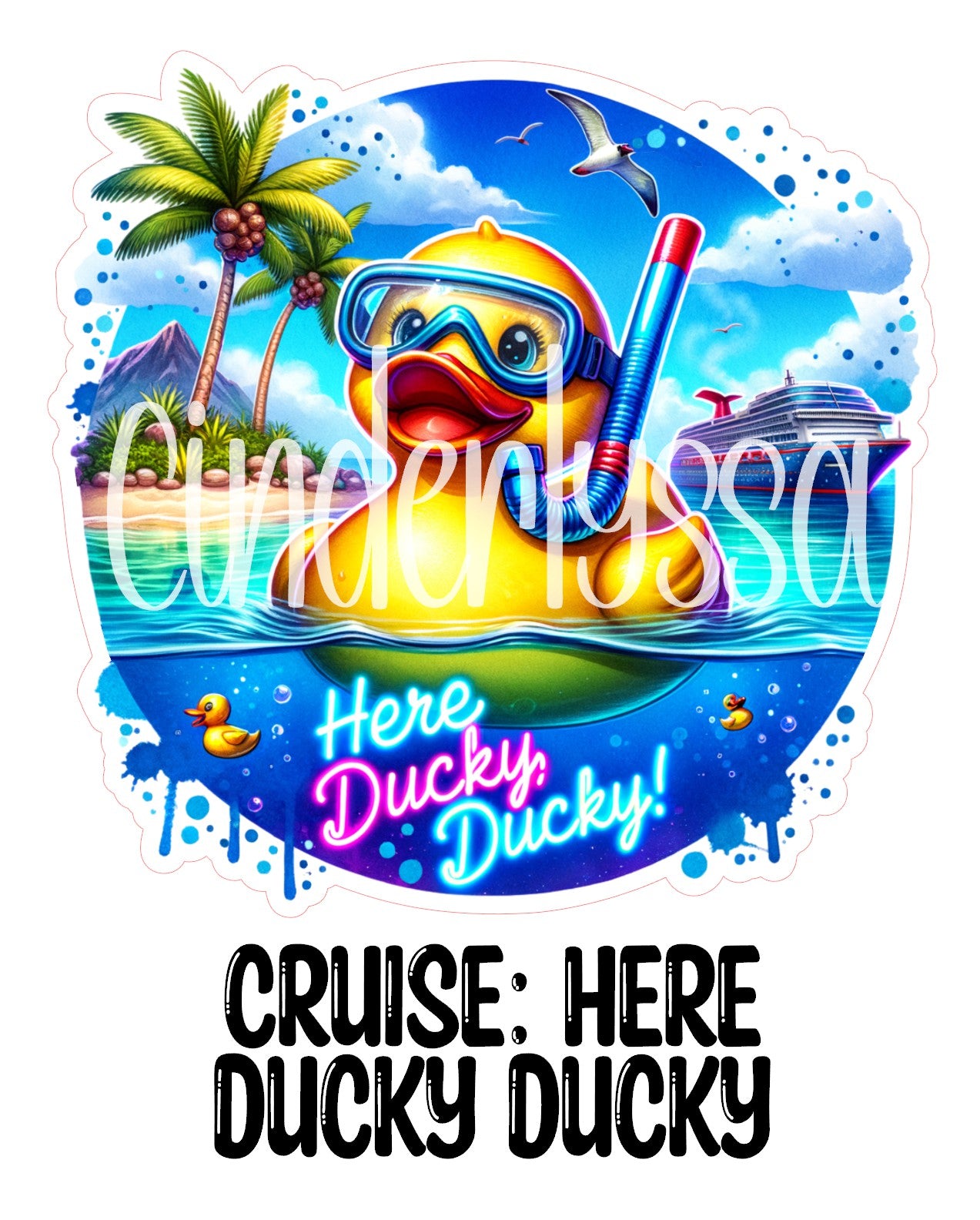 Cruise: Here Ducky Ducky Cardstock Silicone Mold, Aroma Bead Molds, Premium Cardstock Images