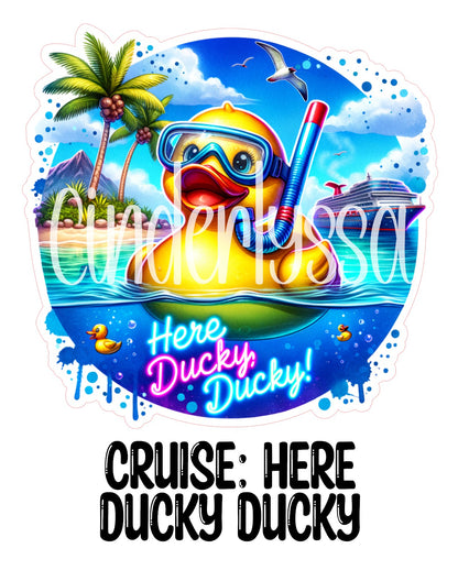 Cruise: Here Ducky Ducky Cardstock Silicone Mold, Aroma Bead Molds, Premium Cardstock Images
