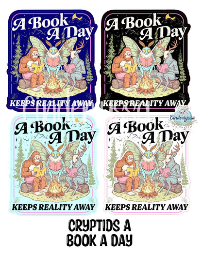 Cryptid A Book A Day Cardstock Silicone Mold, Aroma Bead Molds, Premium Cardstock Images
