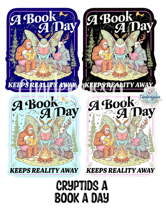 Cryptid A Book A Day Cardstock Silicone Mold, Aroma Bead Molds, Premium Cardstock Images