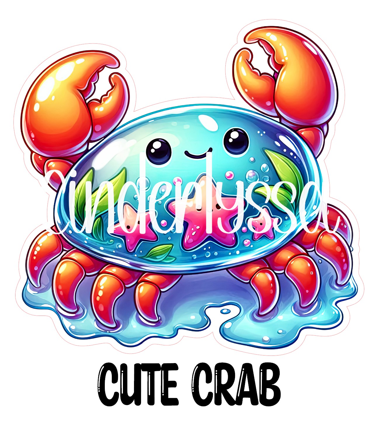 Cute Crab Cardstock Silicone Mold, Aroma Bead Molds, Premium Cardstock Images