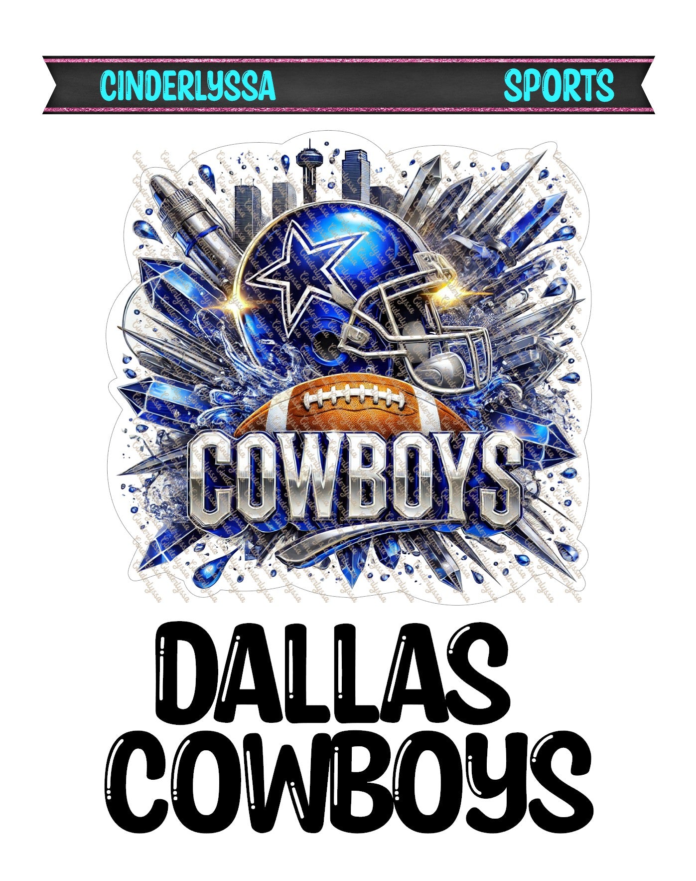 Dallas Cowboys Cardstock Silicone Mold, Aroma Bead Molds, Premium Cardstock