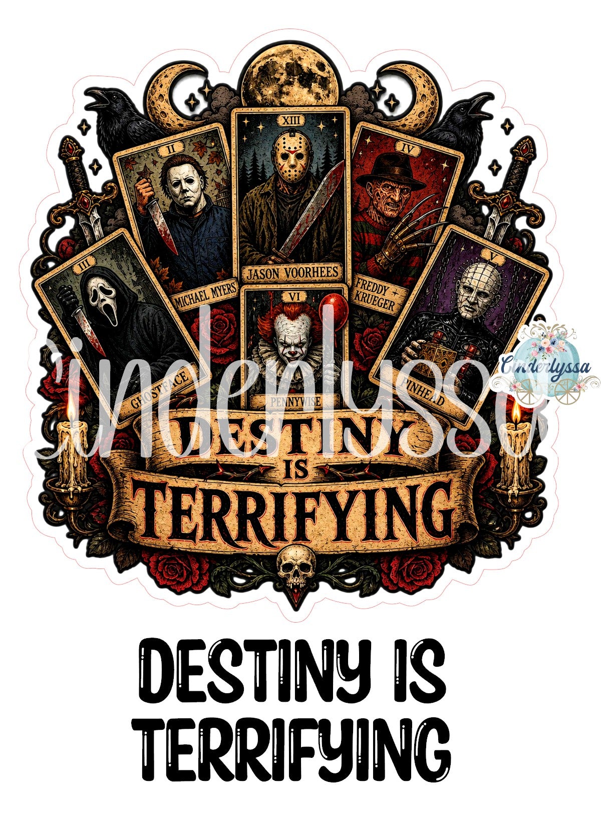 Destiny Is Terrifying Cardstock Silicone Mold, Aroma Bead Molds, Premium Cardstock Images