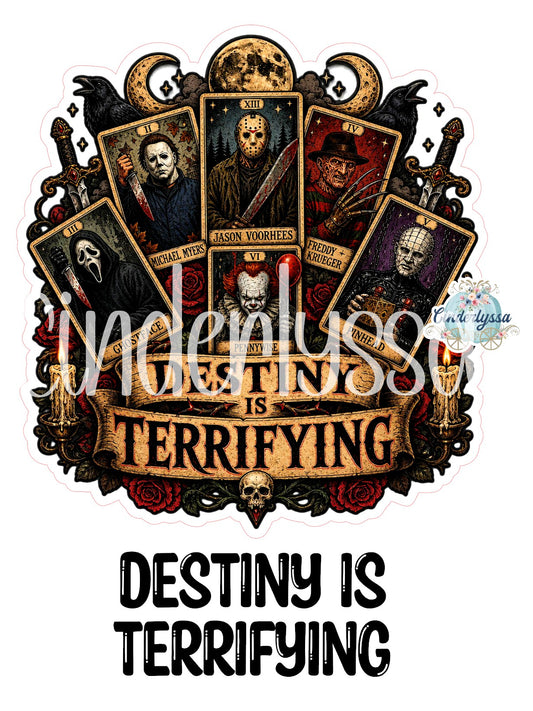 Destiny Is Terrifying Cardstock Silicone Mold, Aroma Bead Molds, Premium Cardstock Images