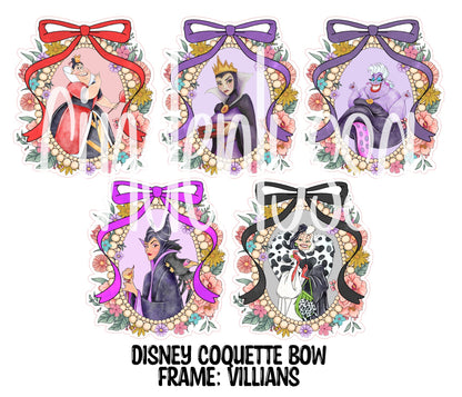 Disney Coquette Bow Frame Cardstock Silicone Mold, Aroma Bead, Car Fresh Mold, Premium Cardstock Images