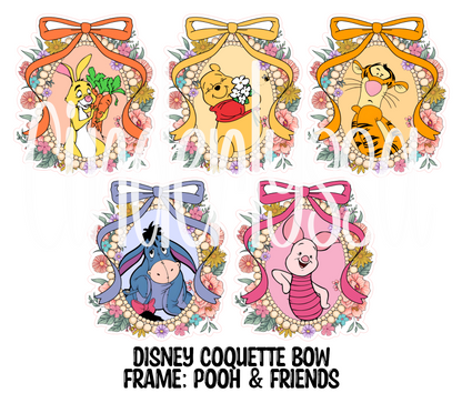 Disney Coquette Bow Frame Cardstock Silicone Mold, Aroma Bead, Car Fresh Mold, Premium Cardstock Images