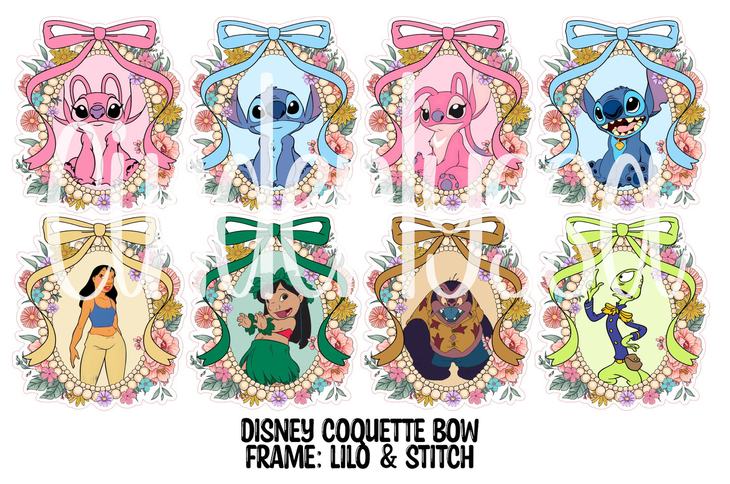 Disney Coquette Bow Frame Cardstock Silicone Mold, Aroma Bead, Car Fresh Mold, Premium Cardstock Images