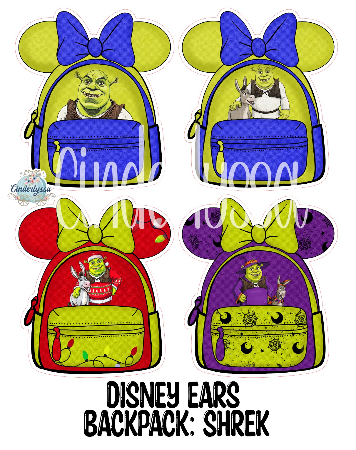 Disney Ears Backpack Cardstock Silicone Mold, Aroma Bead, Car Fresh Mold, Premium Cardstock Images