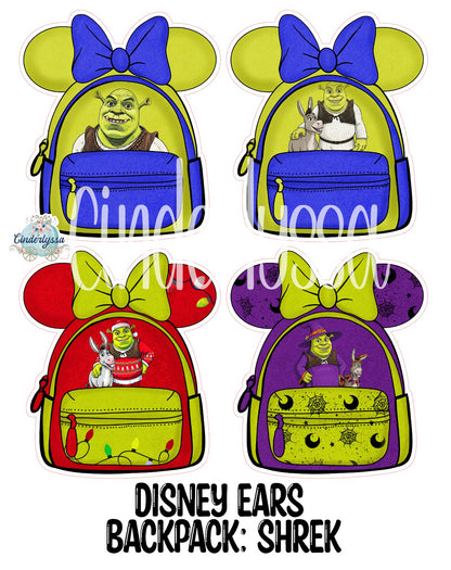 Disney Ears Backpack Cardstock Silicone Mold, Aroma Bead, Car Fresh Mold, Premium Cardstock Images