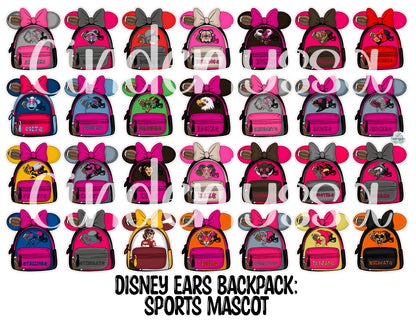 Disney Ears Backpack Cardstock Silicone Mold, Aroma Bead, Car Fresh Mold, Premium Cardstock Images