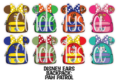 Disney Ears Backpack Cardstock Silicone Mold, Aroma Bead, Car Fresh Mold, Premium Cardstock Images