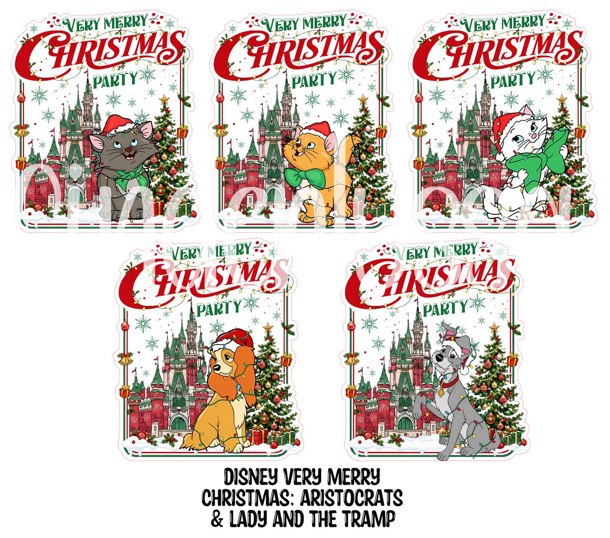 Disney Very Merry Christmas Party Cardstock Silicone Mold, Aroma Bead, Car Fresh Mold, Premium Cardstock Images