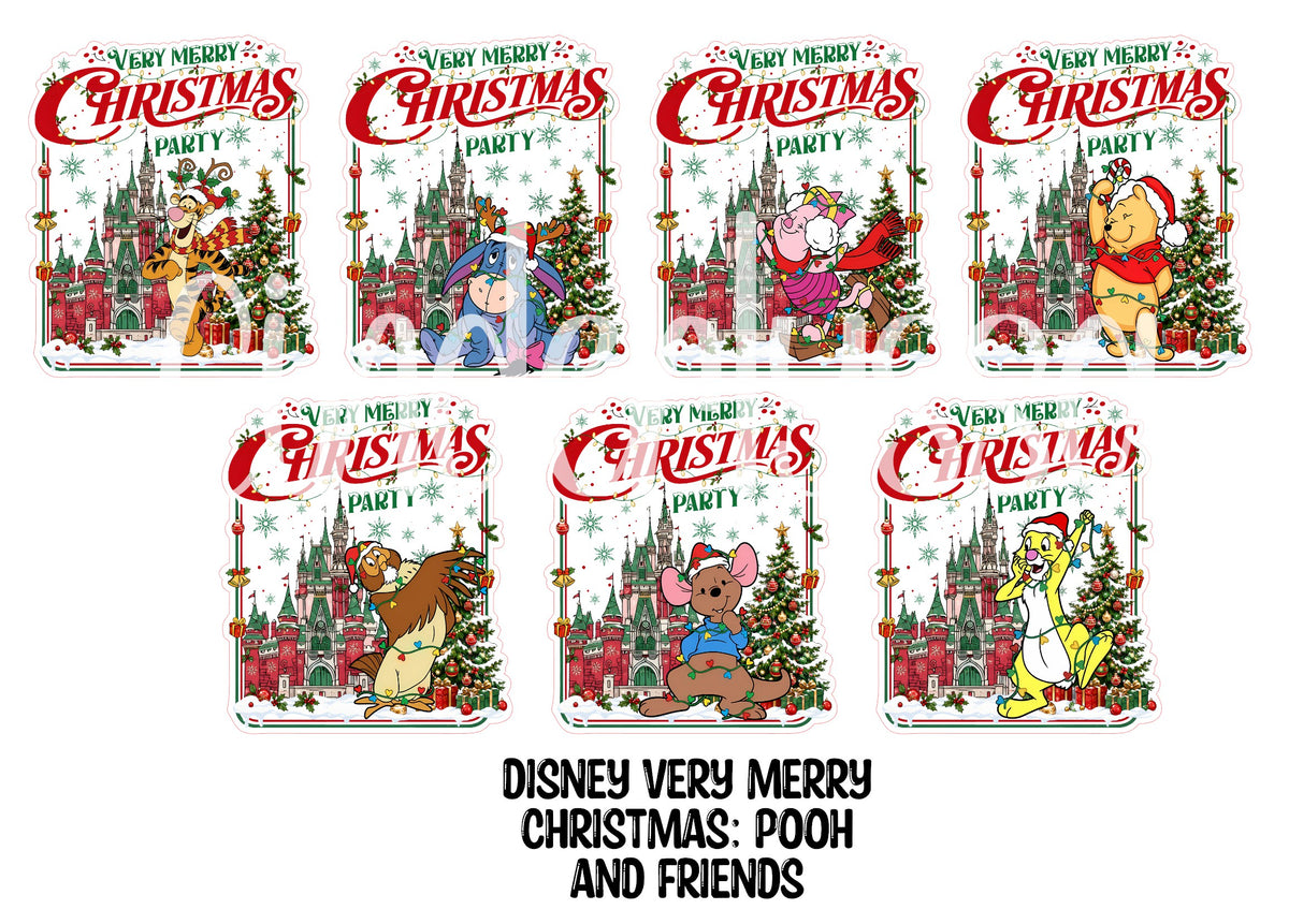 Disney Very Merry Christmas Party Cardstock Silicone Mold, Aroma Bead, Car Fresh Mold, Premium Cardstock Images