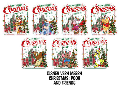 Disney Very Merry Christmas Party Cardstock Silicone Mold, Aroma Bead, Car Fresh Mold, Premium Cardstock Images