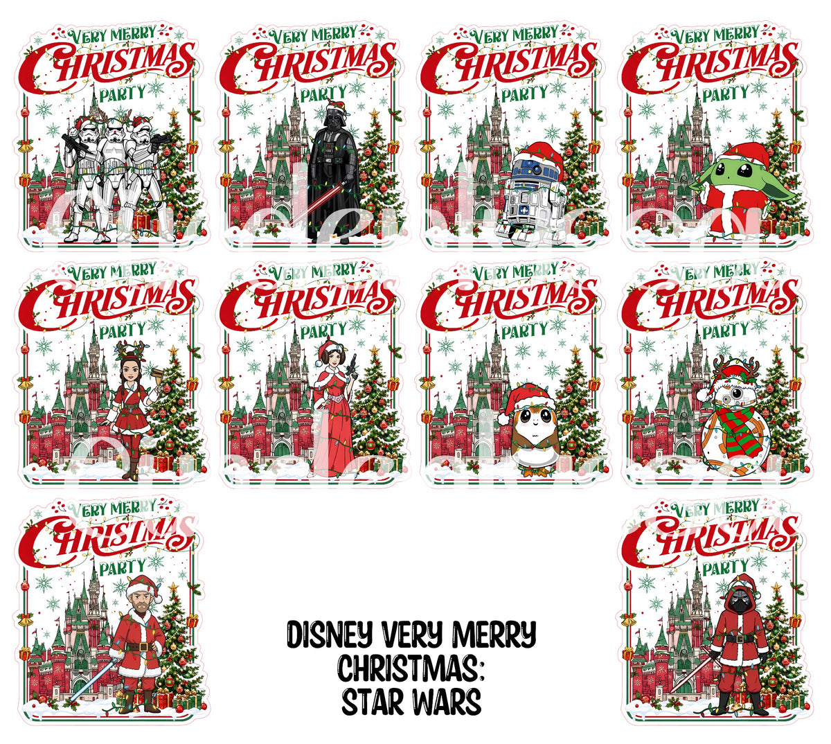 Disney Very Merry Christmas Party Cardstock Silicone Mold, Aroma Bead, Car Fresh Mold, Premium Cardstock Images