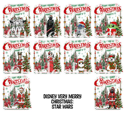 Disney Very Merry Christmas Party Cardstock Silicone Mold, Aroma Bead, Car Fresh Mold, Premium Cardstock Images