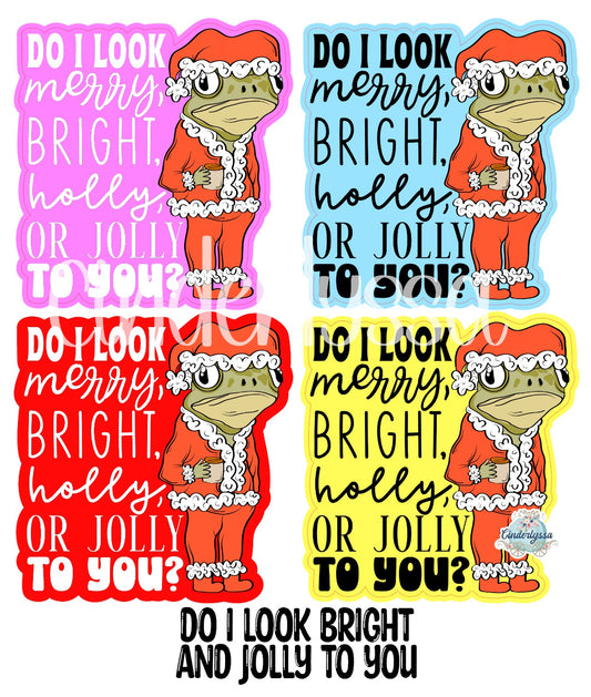 Do I Look Bright and Jolly To You? Cardstock Silicone Mold, Aroma Bead Molds, Premium Cardstock Images