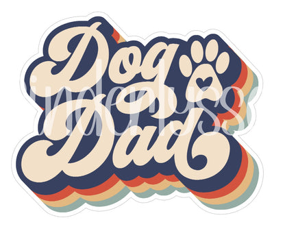 Dog Dad Retro Cardstock Silicone Mold, Aroma Bead Molds, Premium Cardstock Images