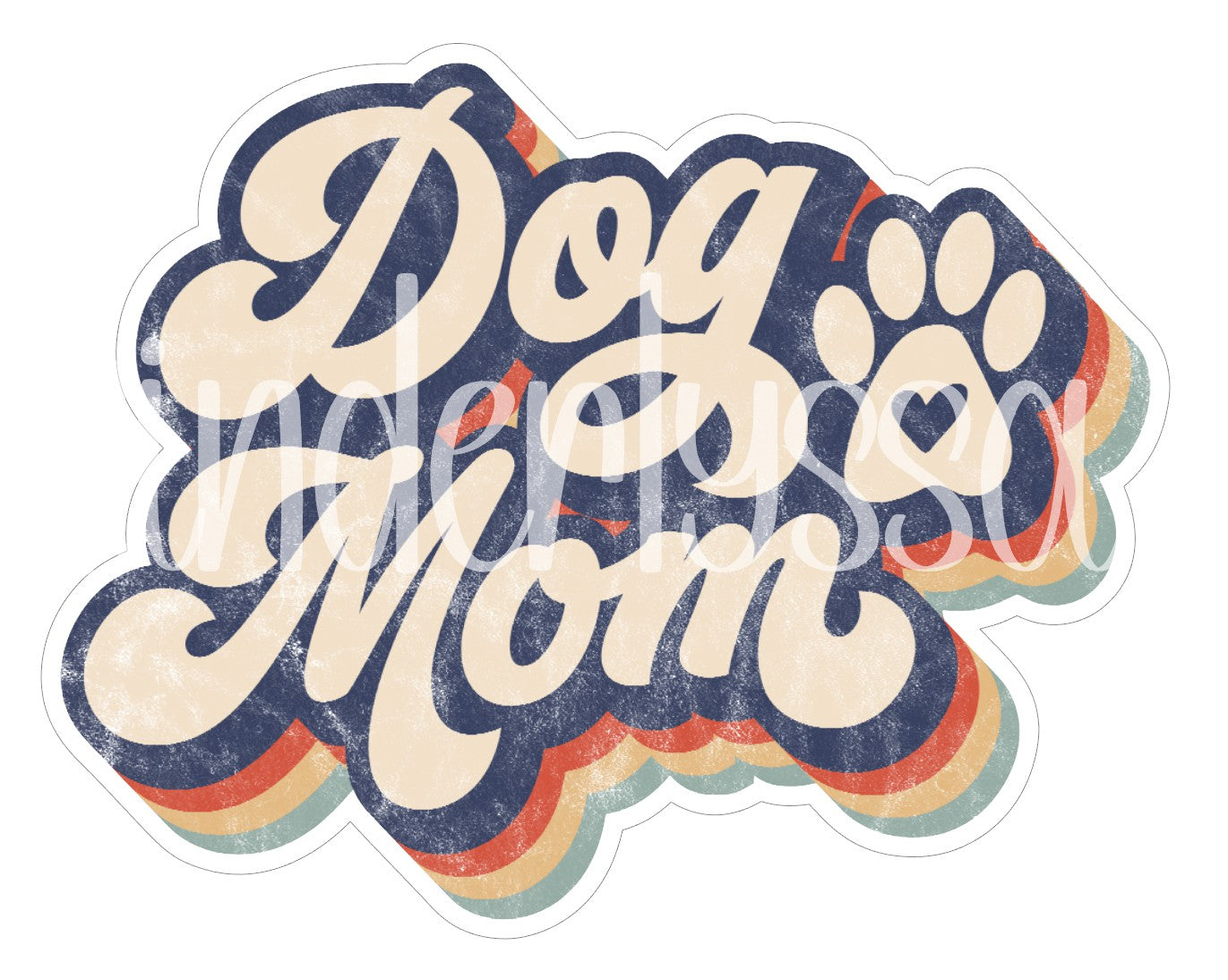 Dog Mom Retro Cardstock Silicone Mold, Aroma Bead Molds, Premium Cardstock Images