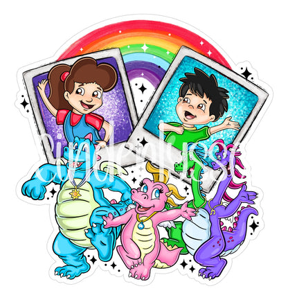 Dragon Tales Collage Cardstock Silicone Mold, Aroma Bead Molds, Premium Cardstock Images