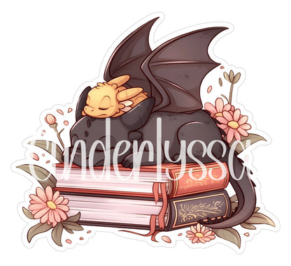 Dragons on Books Cardstock Silicone Mold, Aroma Bead Molds, Premium Cardstock Images