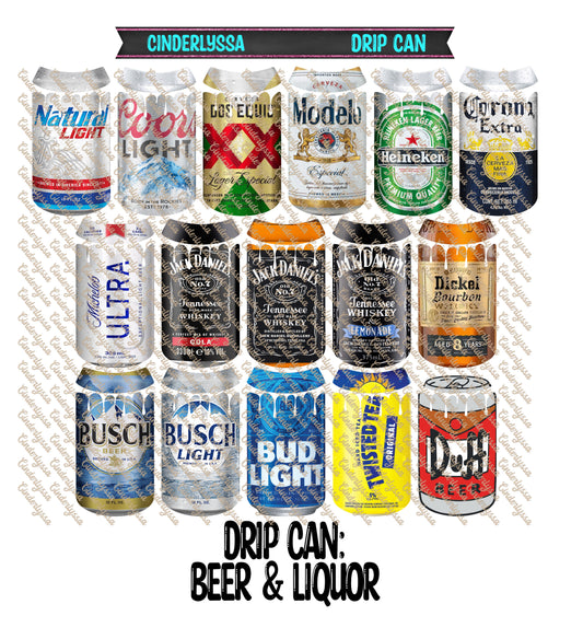 Drip Can - Beer & Liquor Mix Cardstock Silicone Mold, Aroma Bead Molds, Premium Cardstock Images