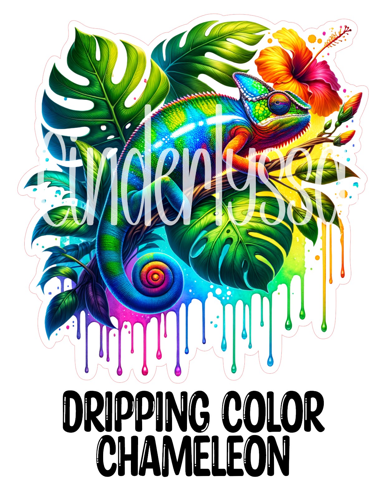 Dripping Color Chameleon Cardstock Silicone Mold, Aroma Bead Molds, Premium Cardstock Images