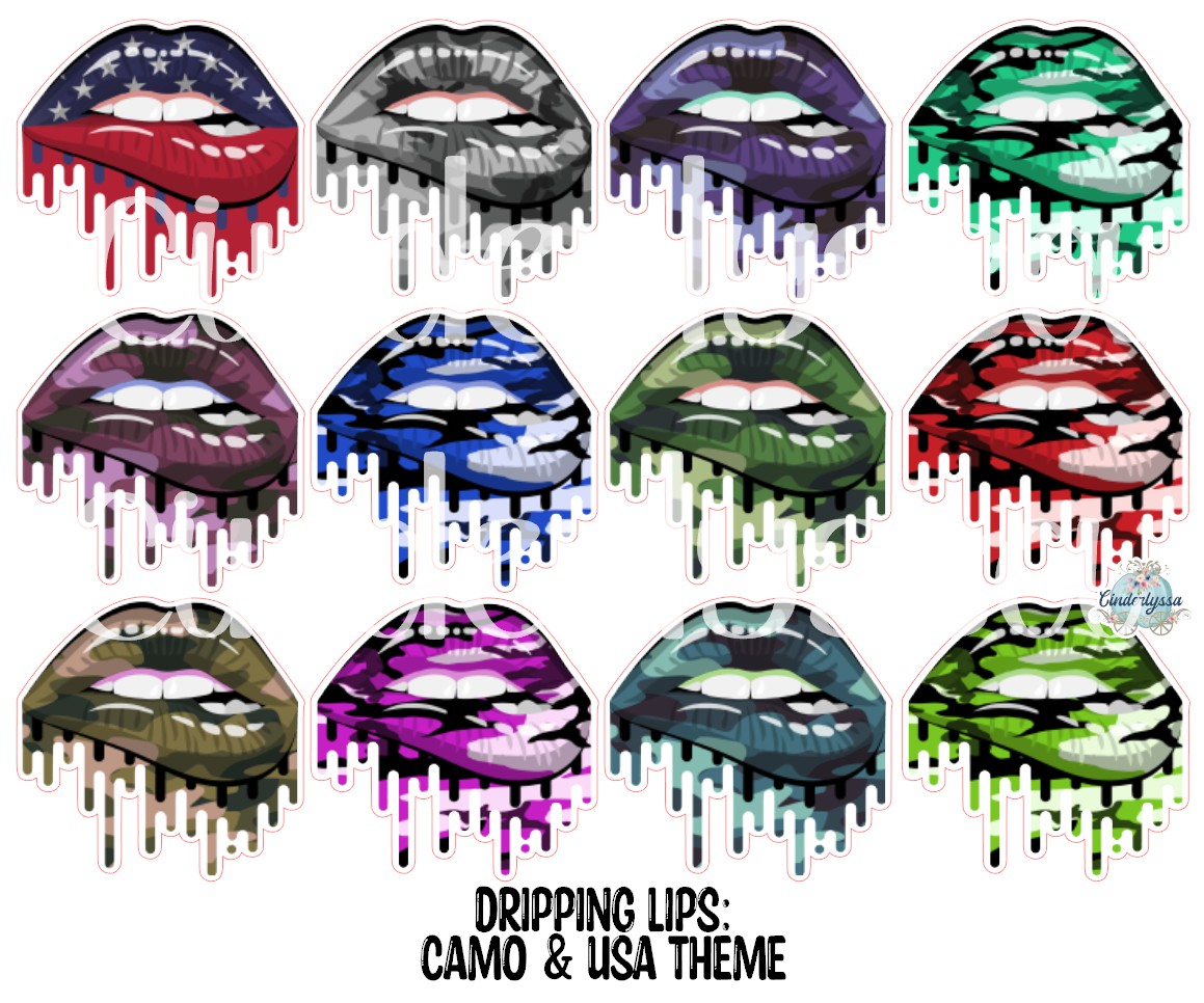 Dripping Lips Cardstock Silicone Mold, Aroma Bead Molds, Premium Cardstock Images