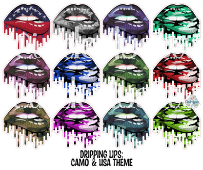 Dripping Lips Cardstock Silicone Mold, Aroma Bead Molds, Premium Cardstock Images