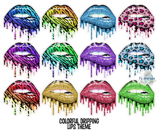 Dripping Lips Cardstock Silicone Mold, Aroma Bead Molds, Premium Cardstock Images