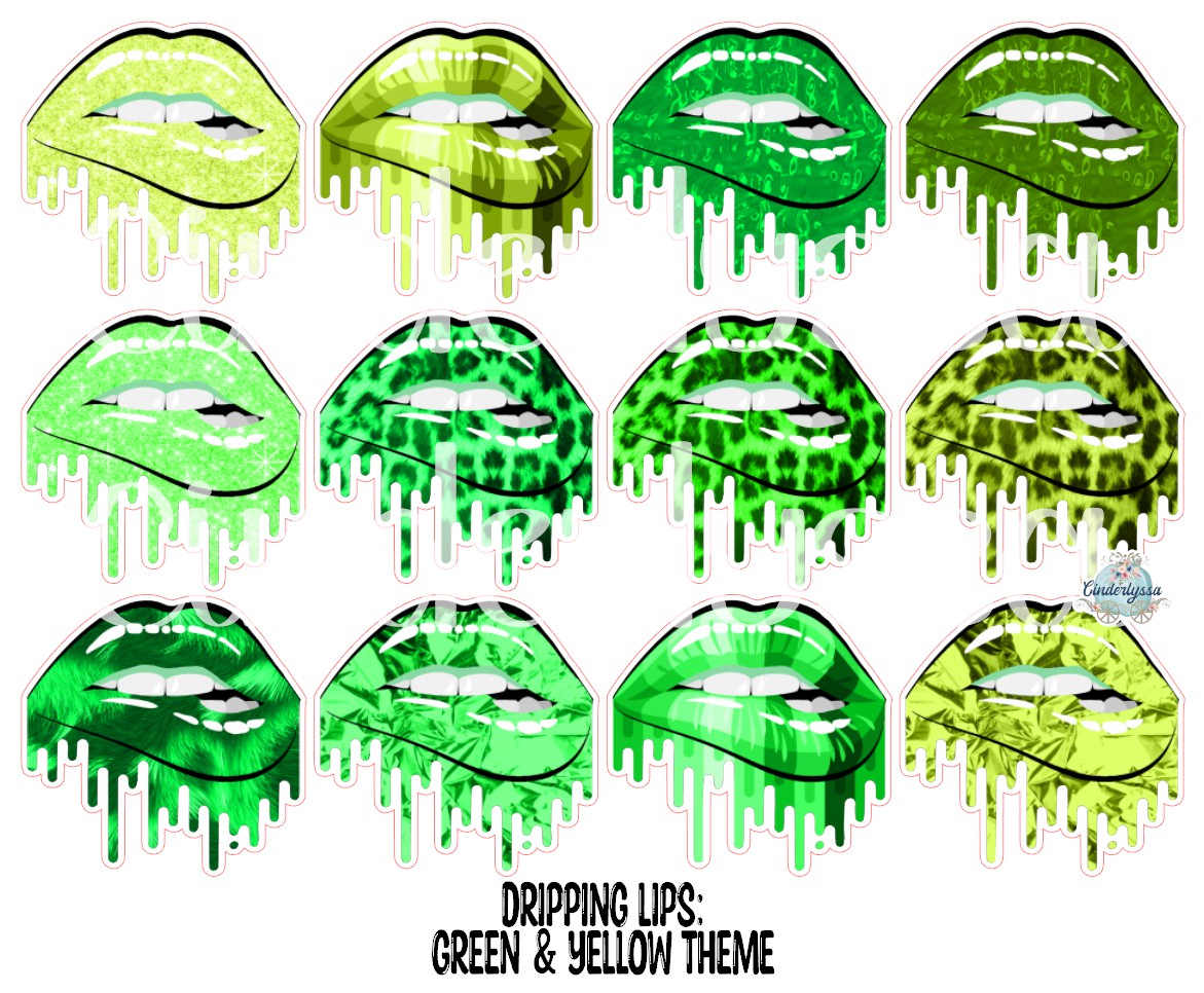 Dripping Lips Cardstock Silicone Mold, Aroma Bead Molds, Premium Cardstock Images