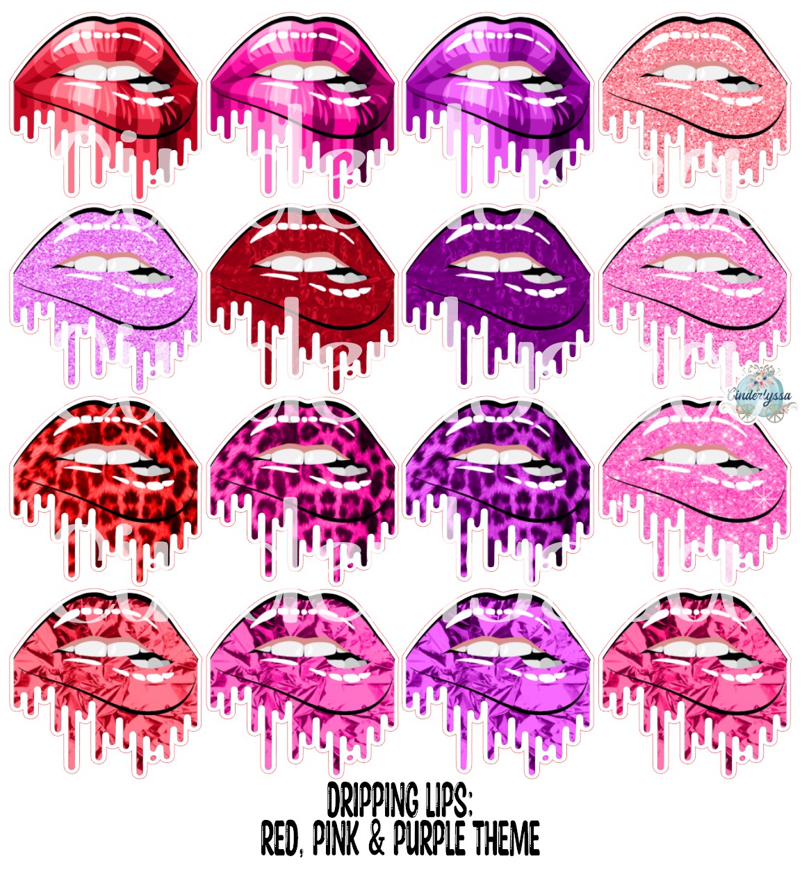 Dripping Lips Cardstock Silicone Mold, Aroma Bead Molds, Premium Cardstock Images