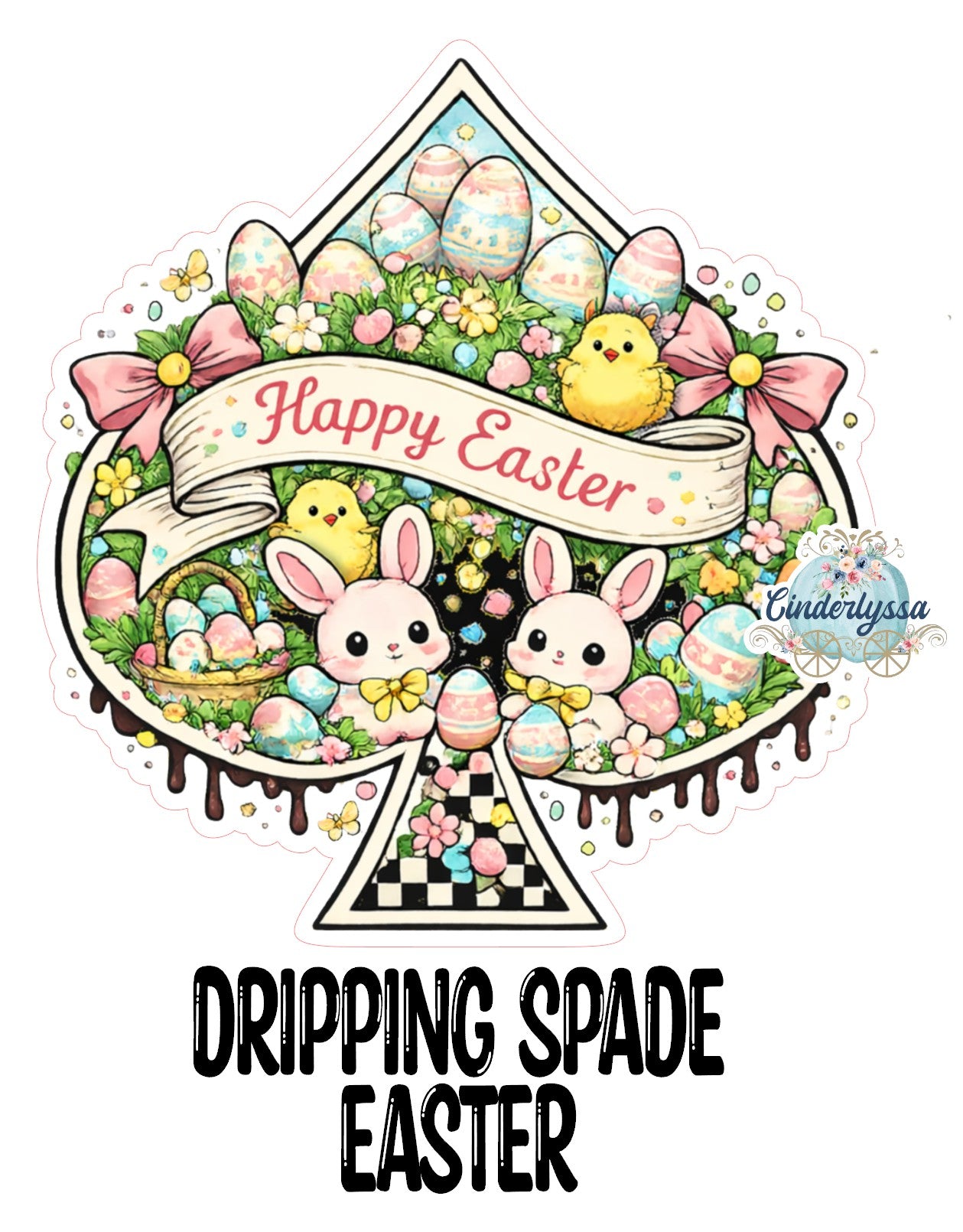 Dripping Spade Easter Cardstock Silicone Mold, Aroma Bead Molds, Premium Cardstock Images