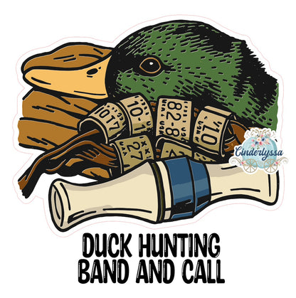 Duck Hunting Band and Call Cardstock Silicone Mold for Aroma Bead Molds, Premium Cardstock Images