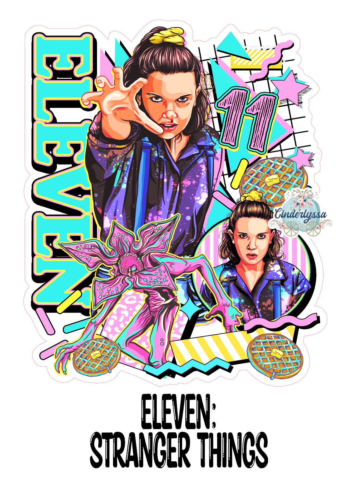 Eleven: Stranger Things Cardstock Silicone Mold, Aroma Bead Molds, Premium Cardstock Images