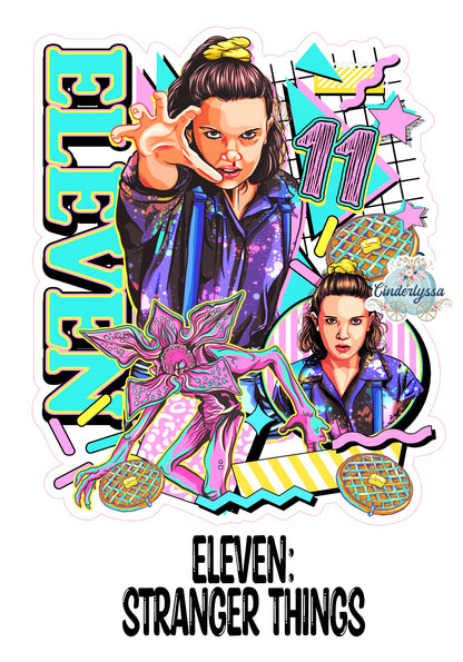 Eleven: Stranger Things Cardstock Silicone Mold, Aroma Bead Molds, Premium Cardstock Images