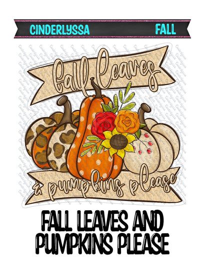 Fall Leaves and Pumpkins Please Cardstock Silicone Mold, Aroma Bead Molds, Premium Cardstock Images