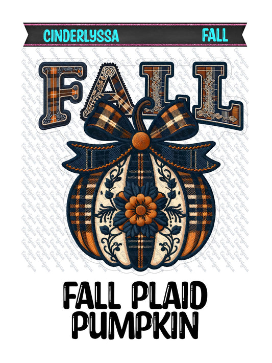 Fall Plaid Pumpkin Cardstock Silicone Mold, Aroma Bead Molds, Premium Cardstock Images