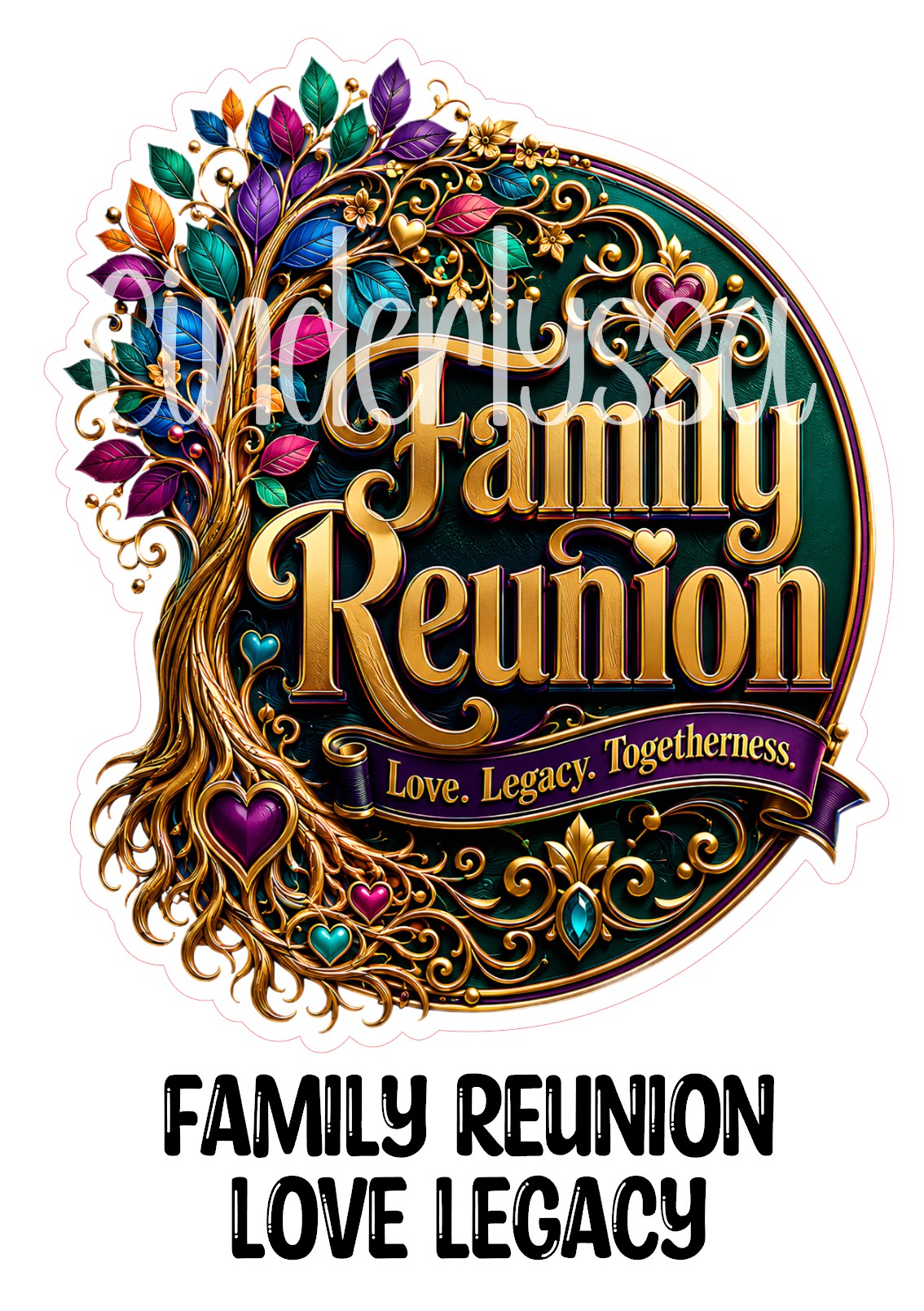 Family Reunion Love Legacy Cardstock Silicone Mold, Aroma Bead Molds, Premium Cardstock Images