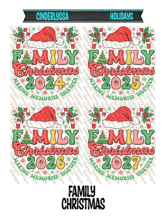 Family Christmas Cardstock Silicone Mold, Aroma Bead Molds, Premium Cardstock Images