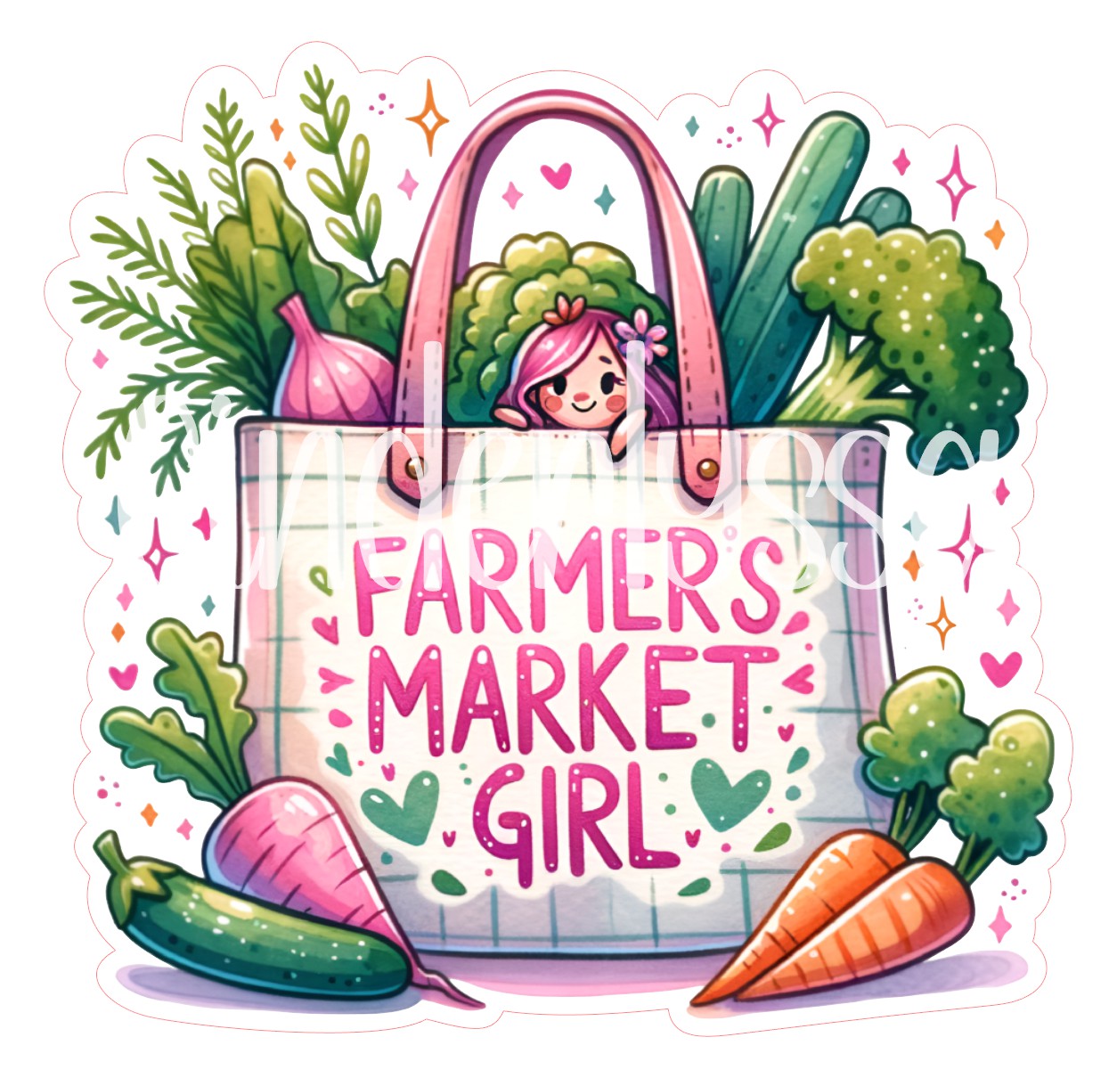 Farmer's Market Girl Cardstock Silicone Mold, Aroma Bead Molds, Car Freshie Mold, Premium Cardstock Images