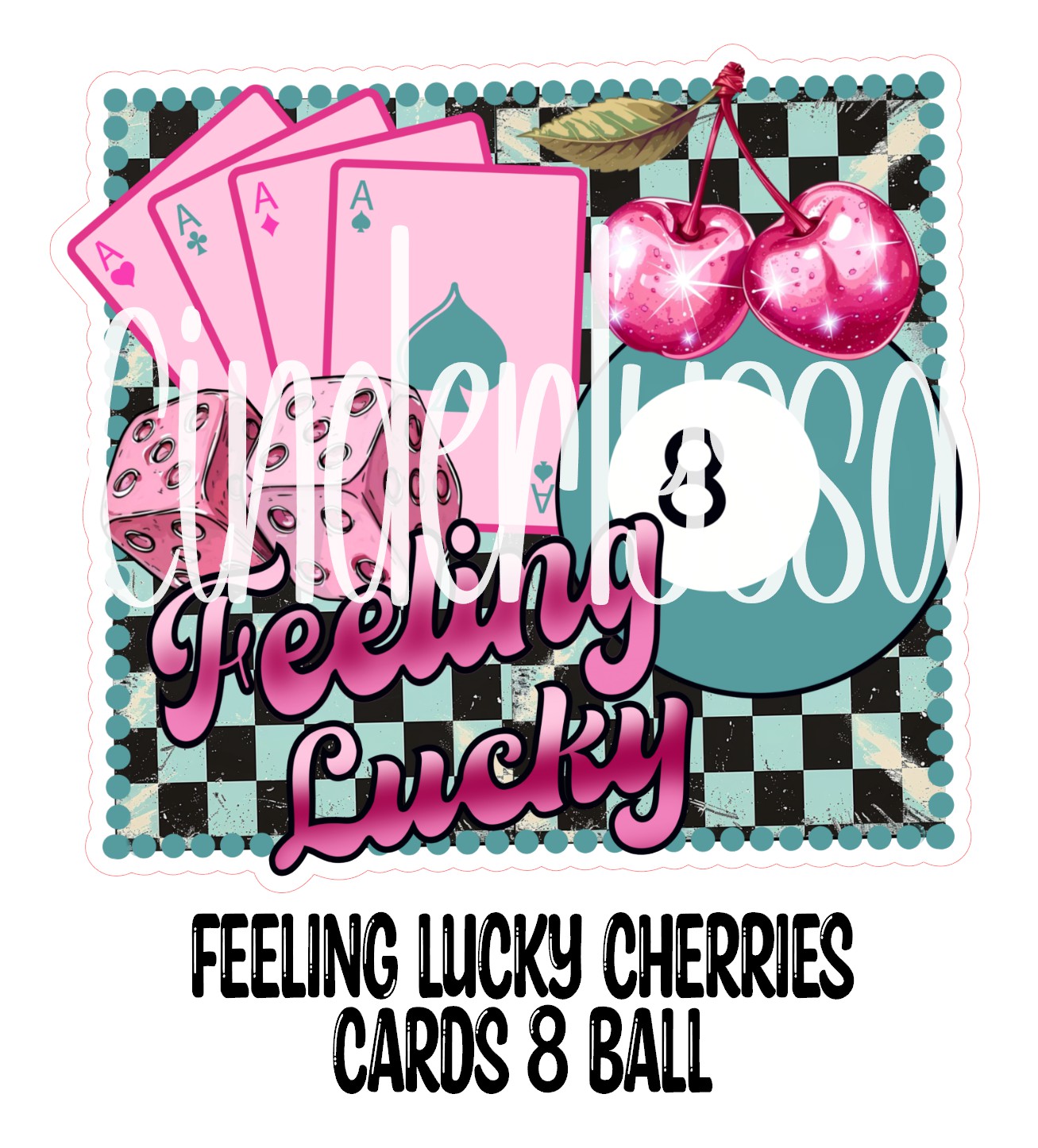 Feeling Lucky Dice Cherries, Cards, and 8 Ball Cardstock Silicone Mold, Aroma Bead Molds, Car Freshies, Premium Cardstock Images