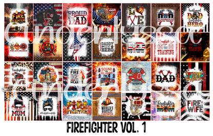3 inch Square: Firefighter Vol. 1 Theme Cardstock/Picture With Beveled Edge Cardstock Silicone Mold, Aroma Bead Molds