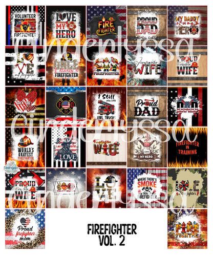 3 inch Square: Firefighter Vol. 2 Theme Cardstock/Picture With Beveled Edge Cardstock Silicone Mold, Aroma Bead Molds