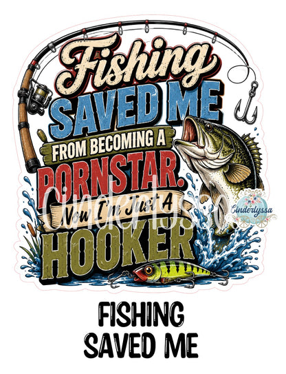 Fishing Saved Me Cardstock Silicone Mold, Aroma Bead Molds, Premium Cardstock Images