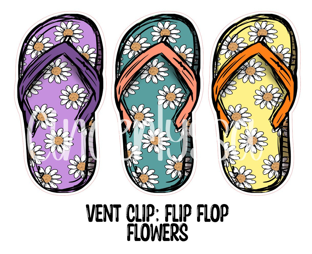 VENT CLIP: Flip Flop Two Cavity Small Vent Clip Size Cardstock Silicone Mold, Aroma Bead Molds, Premium Cardstock Images