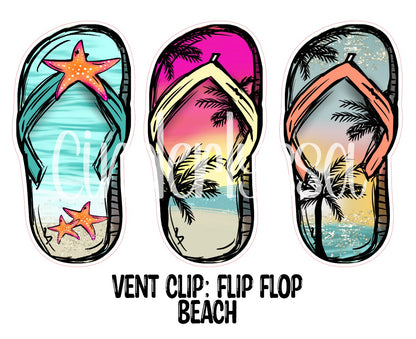 VENT CLIP: Flip Flop Two Cavity Small Vent Clip Size Cardstock Silicone Mold, Aroma Bead Molds, Premium Cardstock Images