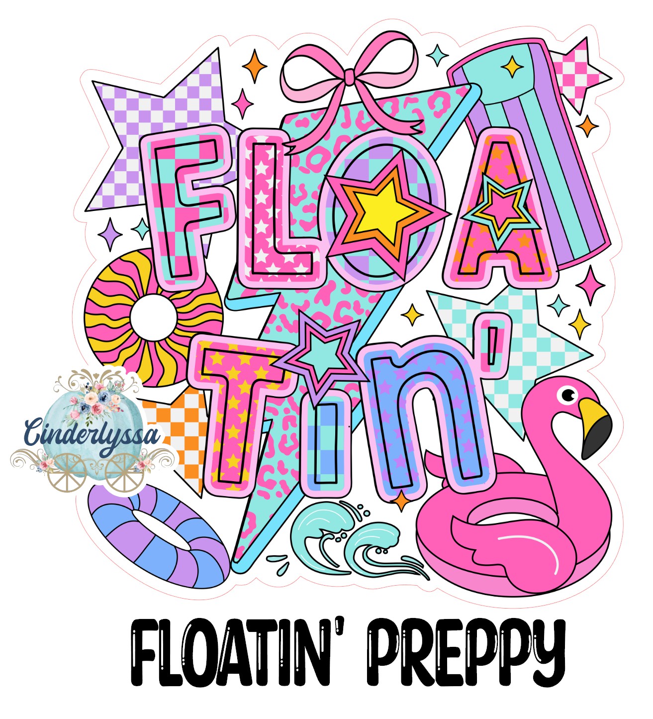 Floatin' Preppy Cardstock Silicone Mold, Aroma Bead Molds, Premium Cardstock Images